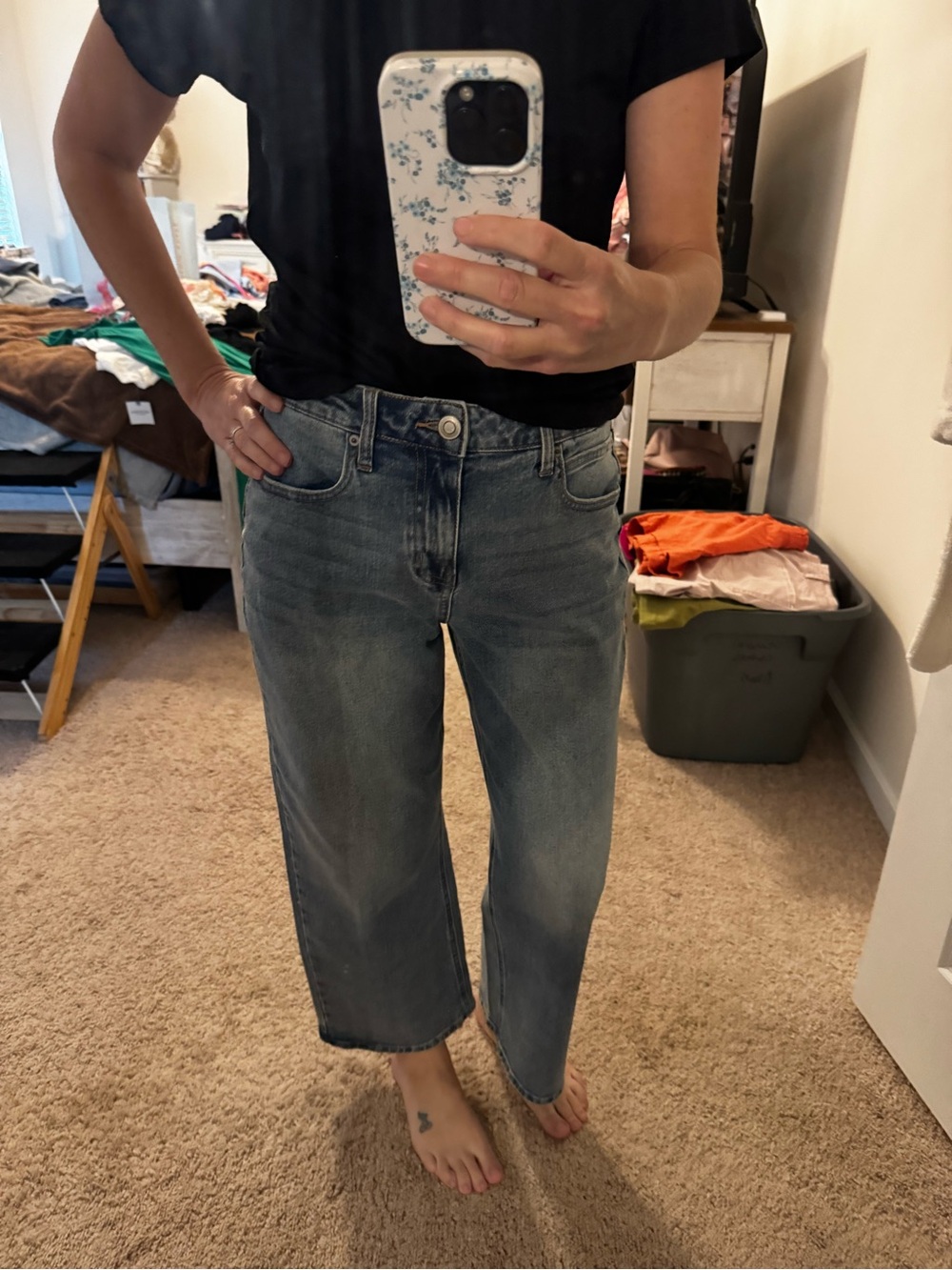 Project indigo Wide Leg High-Rise Light Blue Women's Jeans